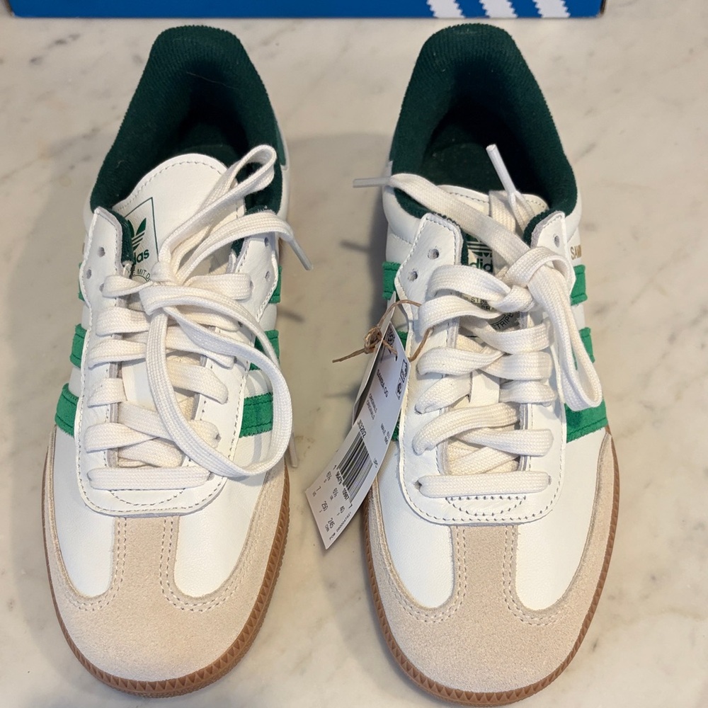 Adidas Samba OG White and Green